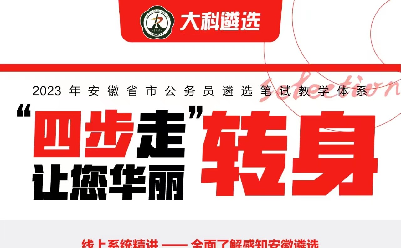 2023年安徽大科遴选培训课程